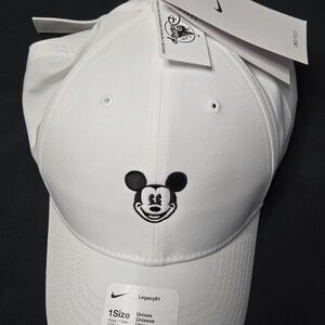 Disney White Cap with Mickey Mouse Embroidery